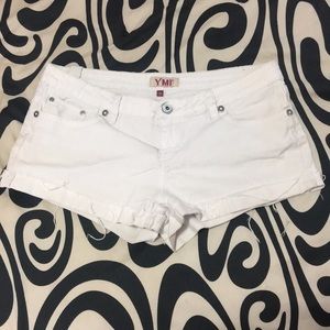 YMI White Jean Shorts